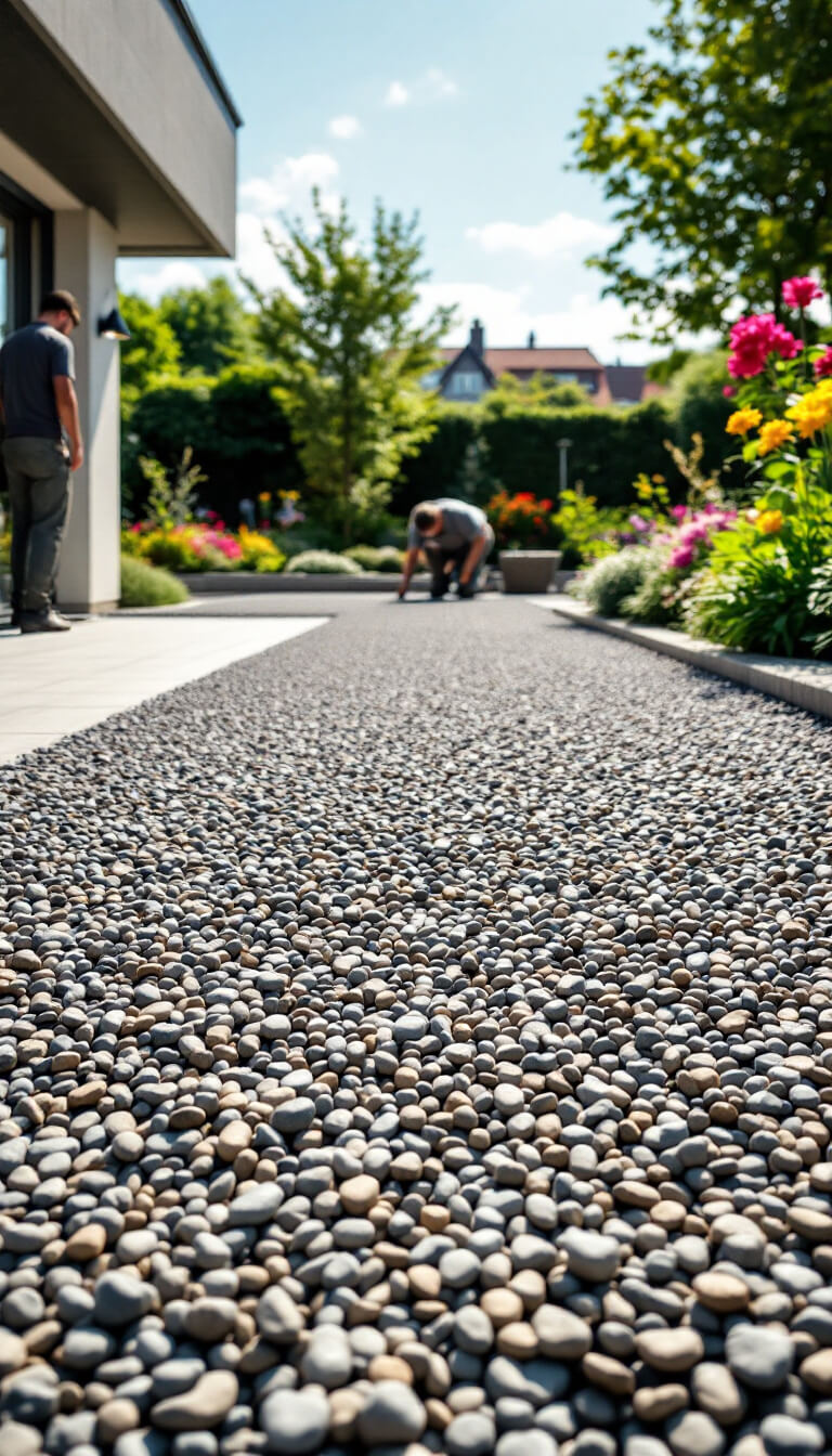 Steinteppich Terrasse verlegen lassen